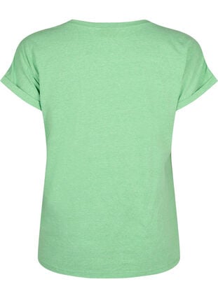 Neonfarbenes T-Shirt aus Baumwolle, Neon Green, Packshot image number 1