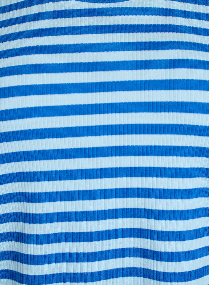 Gestreifte Bluse mit langen &Auml;rmeln., Blau, Packshot image number 2