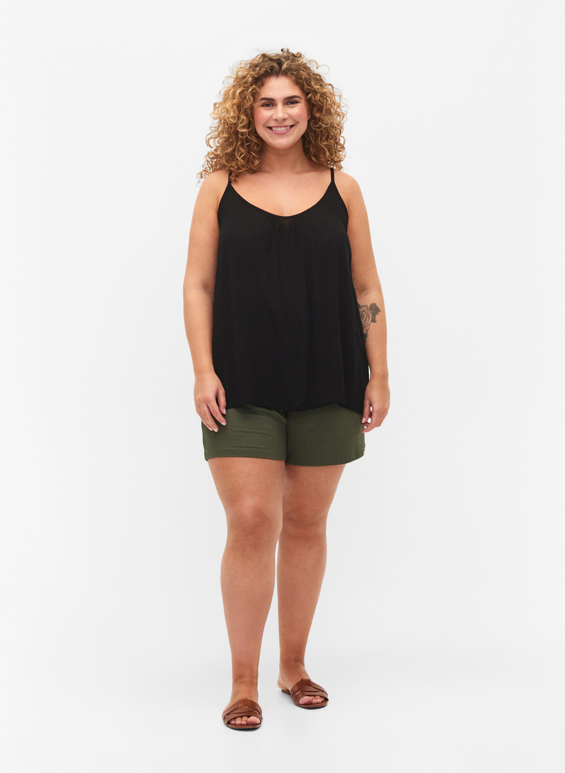 ZizziTr&auml;gertop aus Viskose, Schwarz, Model image number 1