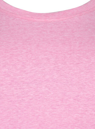Melange T-Shirt mit kurzen Ärmeln, Rosebloom Mél, Packshot image number 2