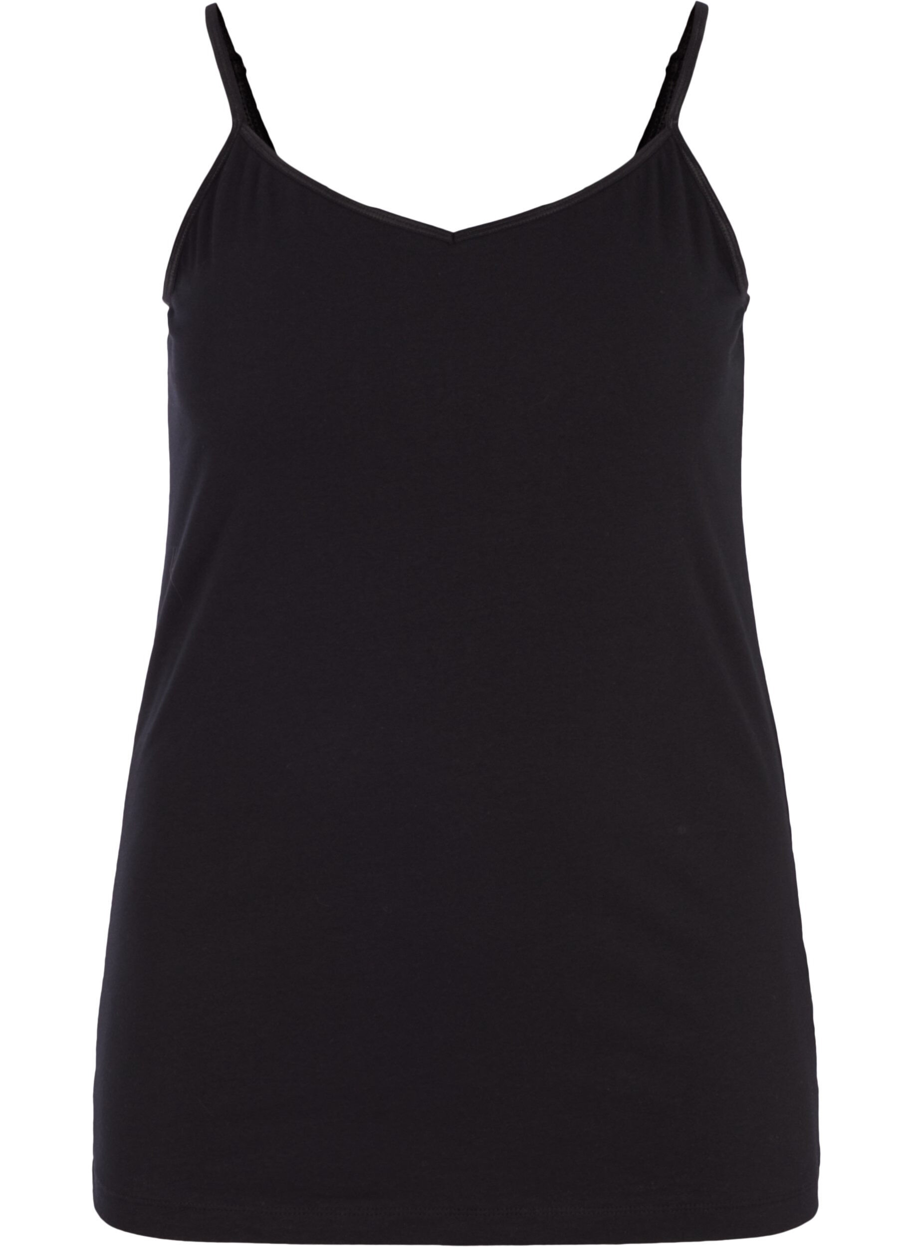 Zizzi Basic Tr&auml;gertop, Black, Packshot image number 0