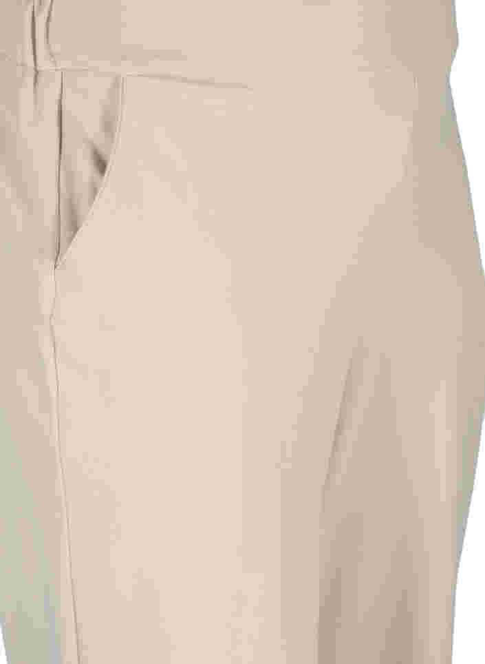 Einfarbige Culotte-Hose mit Taschen, Off White, Packshot image number 2