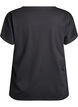 T-Shirt aus Baumwolle mit H&auml;keldetail, Schwarz, Packshot image number 1