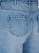 Jeans mit weitem Bein und Umschlag, Blau, Packshot image number 3