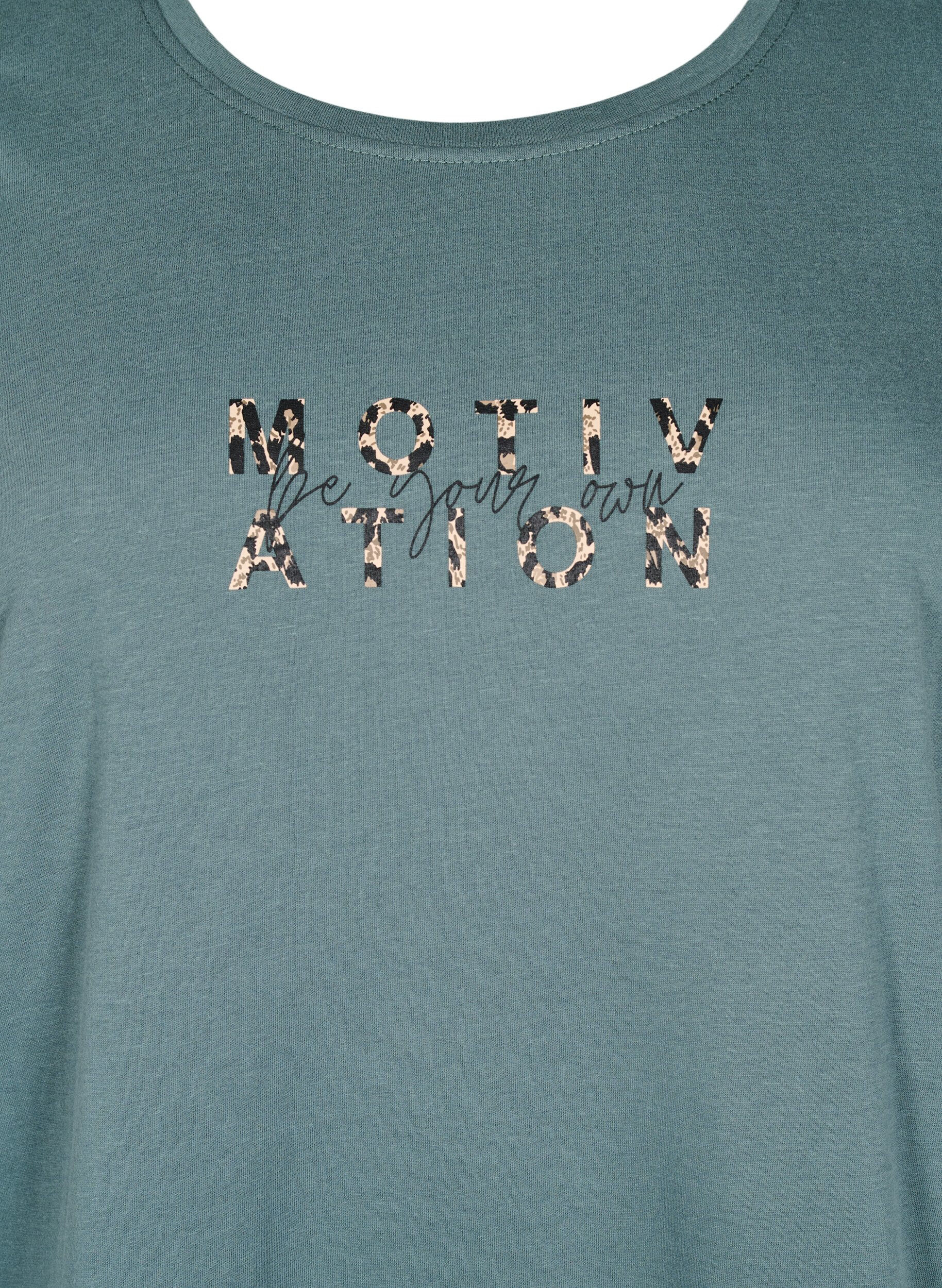 Zizzi FLASH - T-Shirt mit Print, Gr&uuml;n, Packshot image number 2