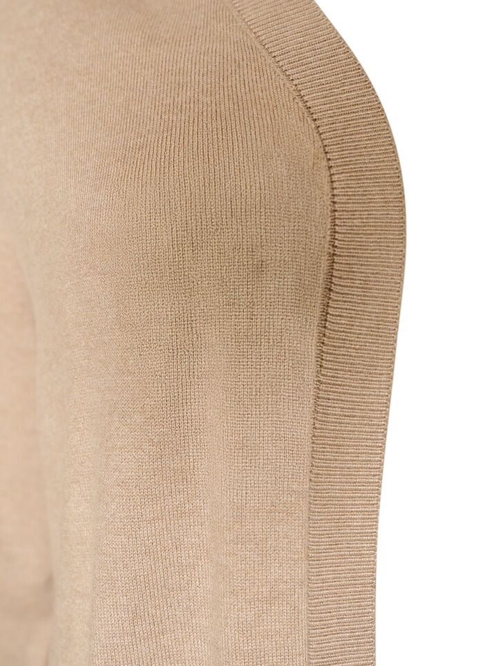 Lange Strickjacke aus einer Viskosemischung, Beige, Packshot image number 2