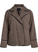 Teddyjacke mit Kontrastdetails, Braun, Packshot image number 0