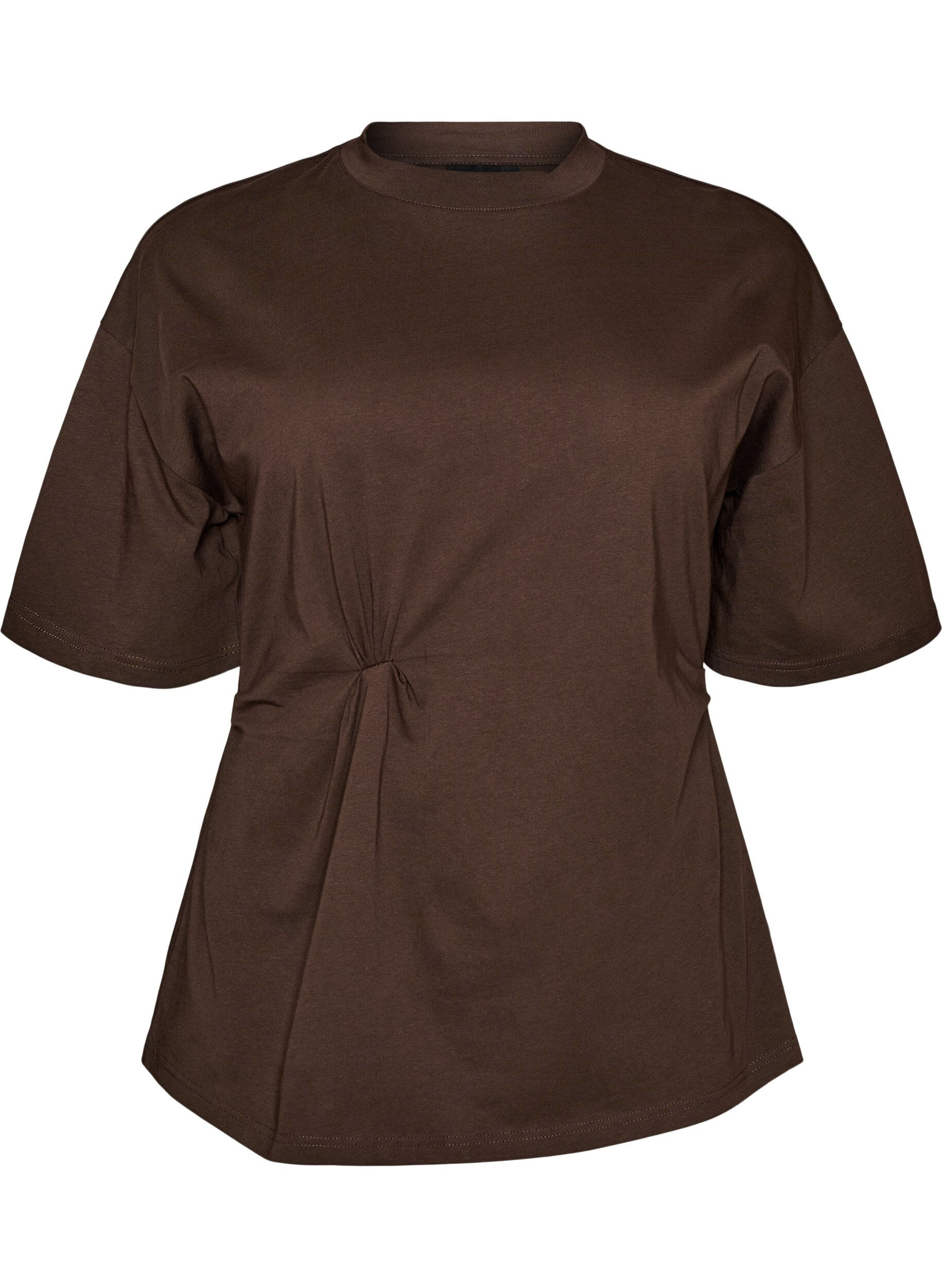 T-Shirt mit drapiertem Detail