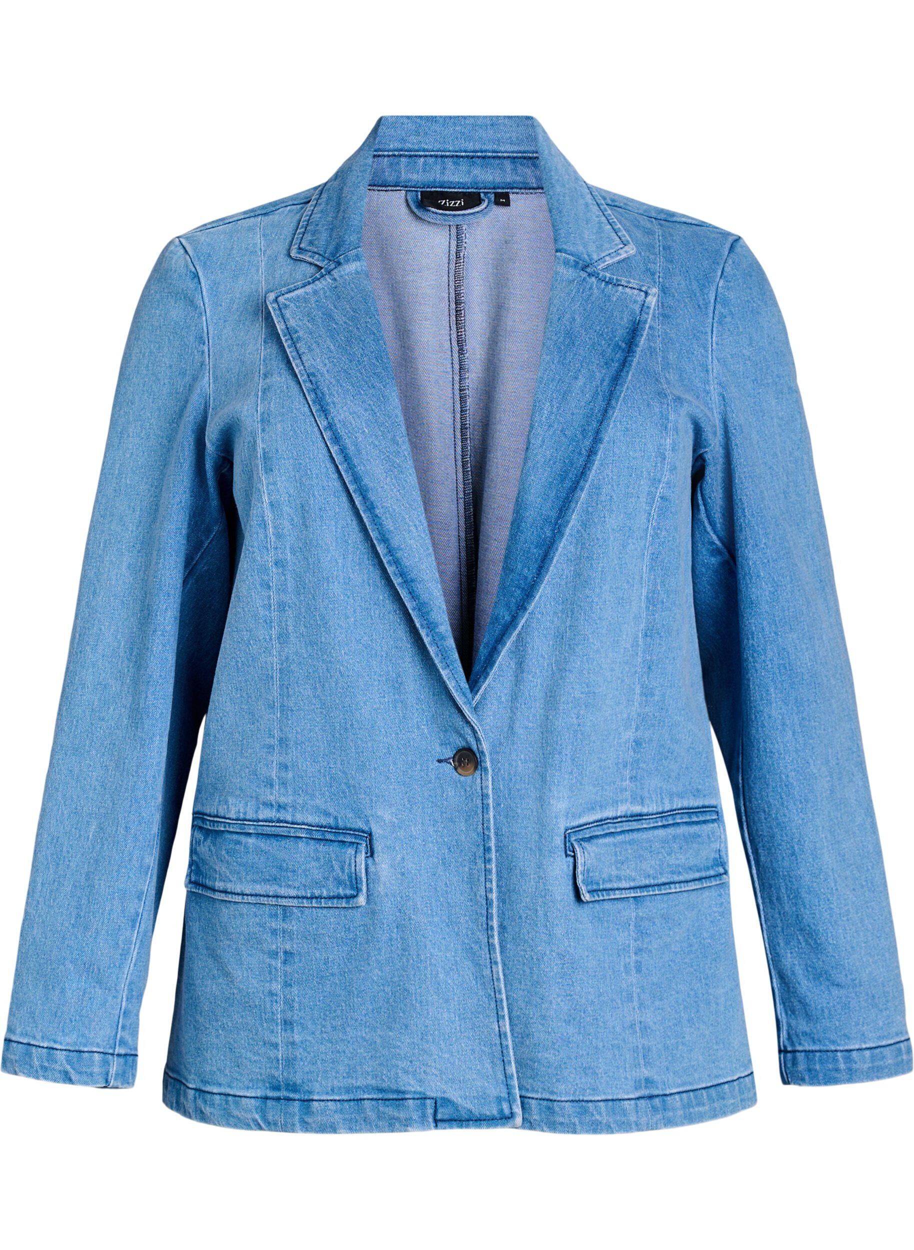 Denimblazer mit Taschen