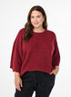 Ripppullover mit 3/4-&Auml;rmeln, Rot, Model image number 0