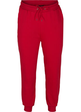 Lockere Sweatpants mit Taschen, Red, Packshot image number 0
