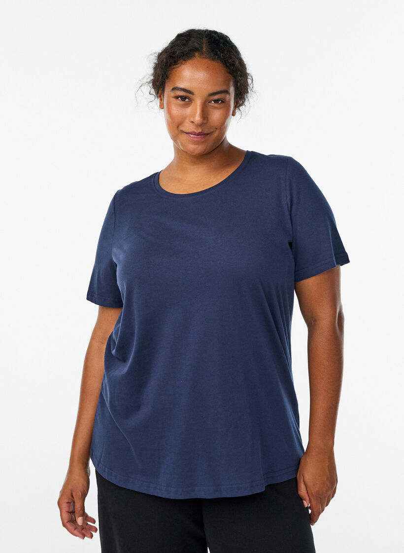 FLASH - T-Shirt mit Print., Blau, Model image number 0
