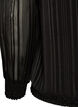 Gestreifte Bluse in Ballonform, Schwarz, Packshot image number 3