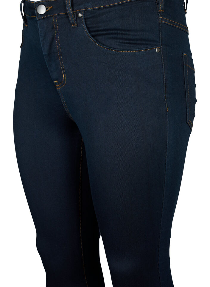 Extra schmale Amy Jeans mit hoher Taille, Tobacco Un, Packshot image number 2