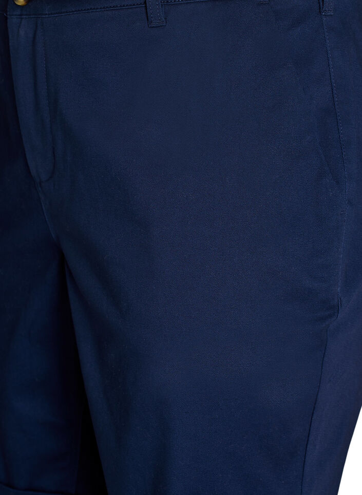 Chino Kurze Hosen mit Taschen, Blau, Packshot image number 3