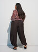 Ballonhose mit Struktur und elastischem Bund, Braun, Model image number 1