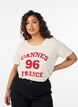 T-Shirt mit Print, Vanille, Model image number 0