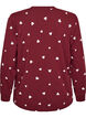 Nachtbluse mit Print, Rot, Packshot image number 1