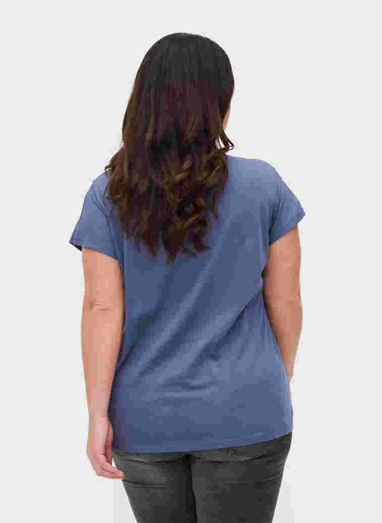 T-Shirt aus Baumwolle mit Printdetails, Vintage Ind mel Leaf, Model image number 1