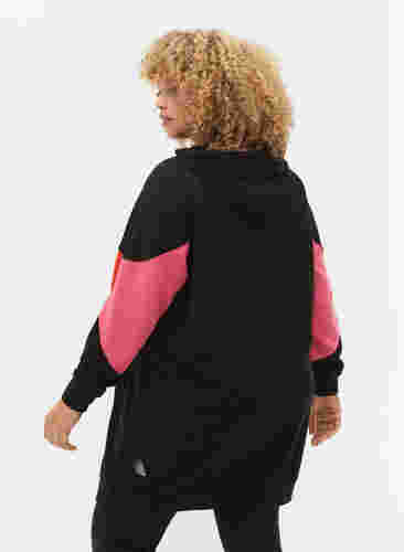 Pulloverkleid mit Colorblock und Taschen, Black, Model image number 1