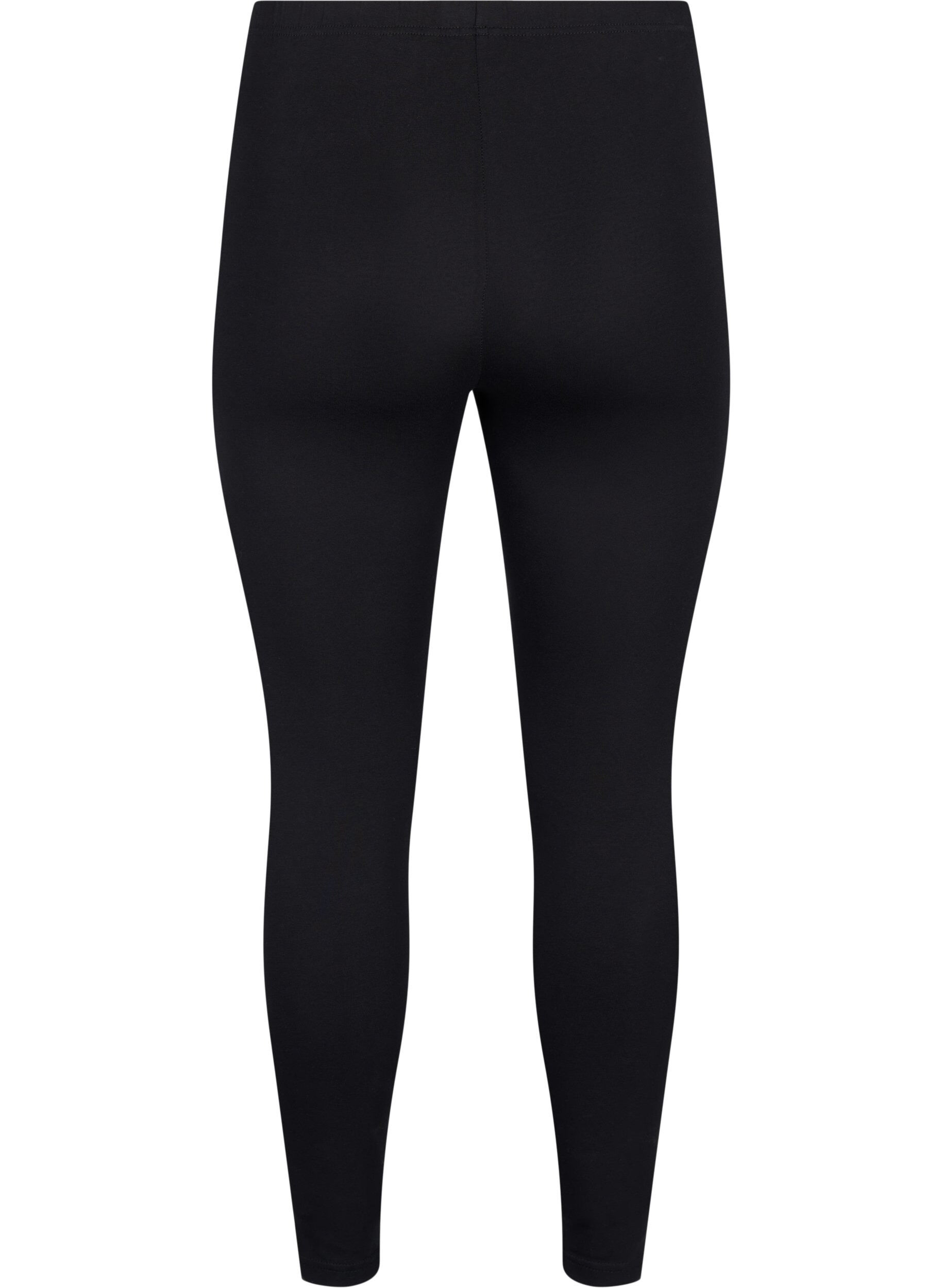 Zizzi2-pack Baumwoll-Leggings, Schwarz, Packshot image number 1