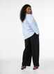 Lockere Hose aus Jersey mit hoher Taille, Schwarz, Model image number 1