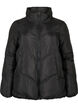 Kurze Puffer-Winterjacke mit Taschen, Black, Packshot image number 0