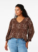 Bluse mit Leopardenmuster und 3/4-Ärmeln, Leo AOP, Model image number 0