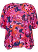 Bluse mit 1/2 Ärmeln und einem farbenfrohen Print, Pink, Packshot image number 0