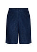 Hoch taillierte Bermudashorts aus Spitze, Blau, Packshot image number 0