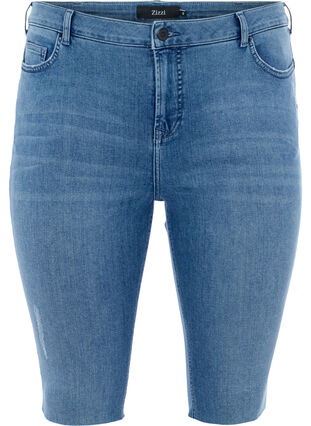 Slim Fit Denim Shorts, Dark blue denim, Packshot image number 0
