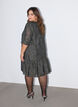 Jacquardkleid mit funkelnden Details und Puff&auml;rmeln, Gr&uuml;n, Model image number 2