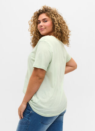 Kurzarm T-Shirt aus Baumwolle mit Aufdruck, Spray Day Dreamer, Model image number 1