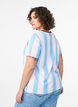 T-Shirt mit Streifen und Textprint, Blau, Model image number 2