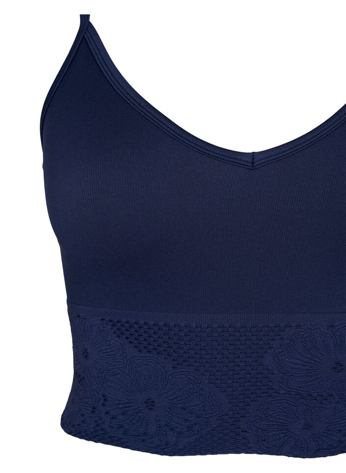 Nahtloses BH-Oberteil, Peacoat ASS, Packshot image number 2