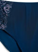 Mikrofaser-Unterhose mit Spitze und normaler Taille, Blau, Packshot image number 2