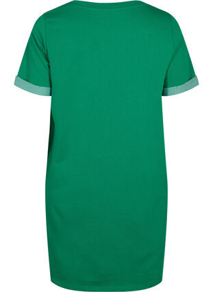 Sweatshirtkleid mit kurzen Ärmeln und Schlitzen, Jolly Green, Packshot image number 1