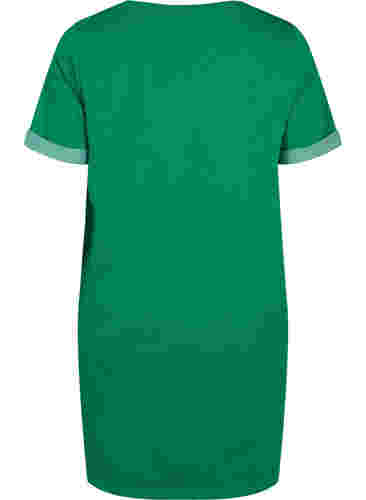 Sweatshirtkleid mit kurzen Ärmeln und Schlitzen, Jolly Green, Packshot image number 1