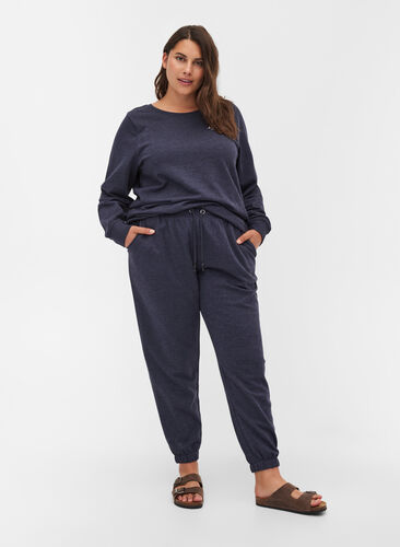 Lockere Sweatpants mit Taschen, Night Sky Mel, Model image number 0