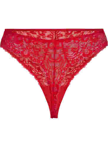 Spitzentanga mit regulärer Taille, Red Ass., Packshot image number 1