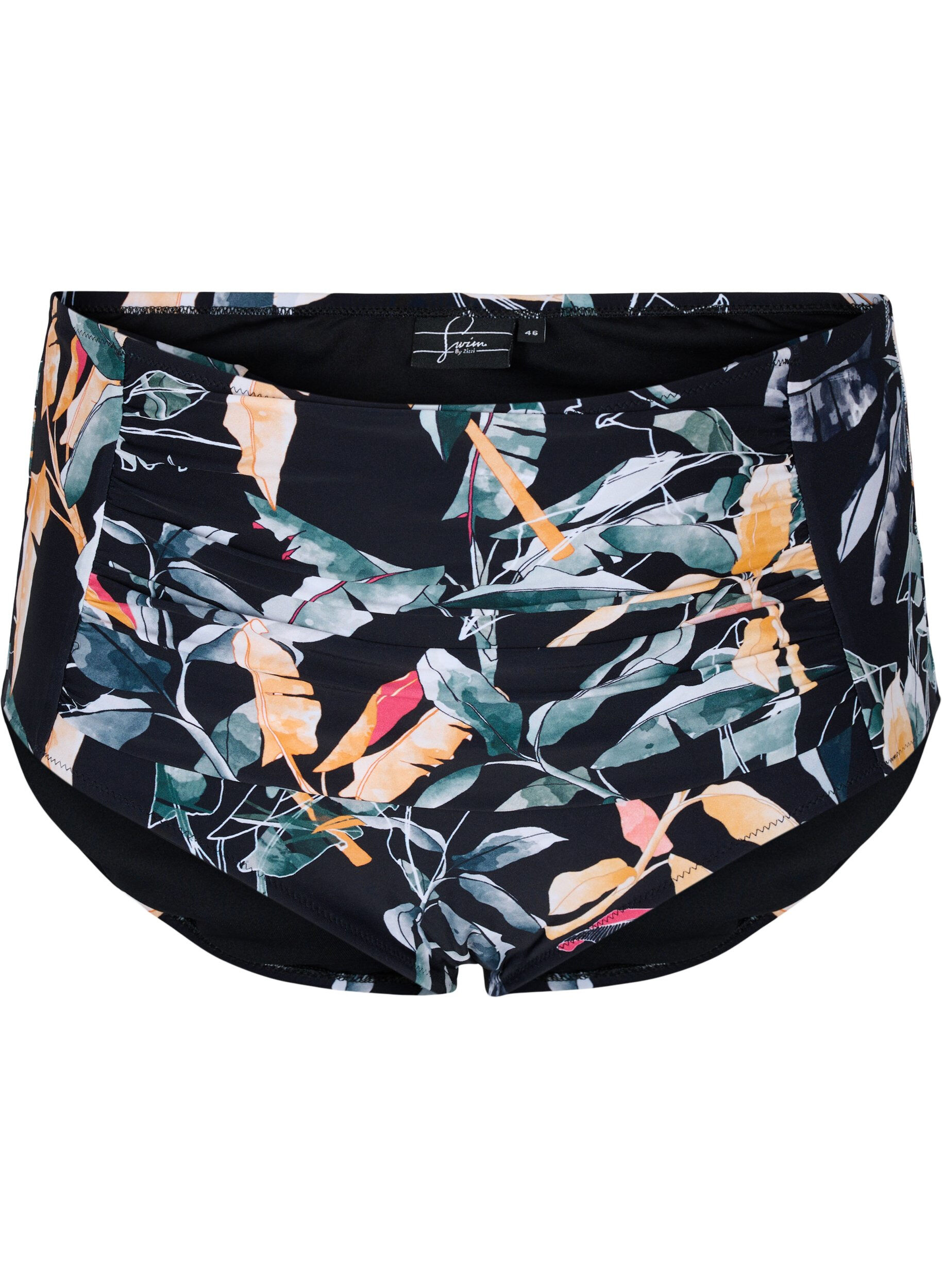 Zizzi Bikinihose, Leaf Print, Packshot image number 0