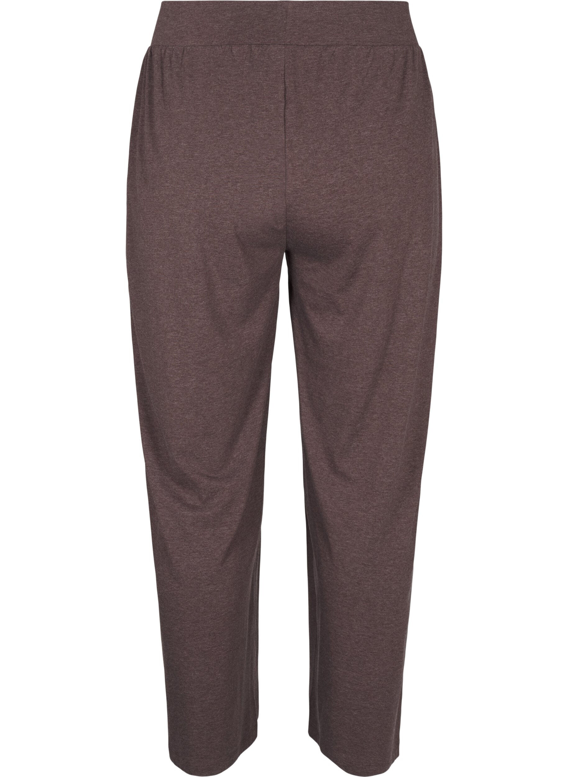 Zizzi Jerseyhose mit geradem Bein und hoher Taille, Bracken Mel., Packshot image number 1