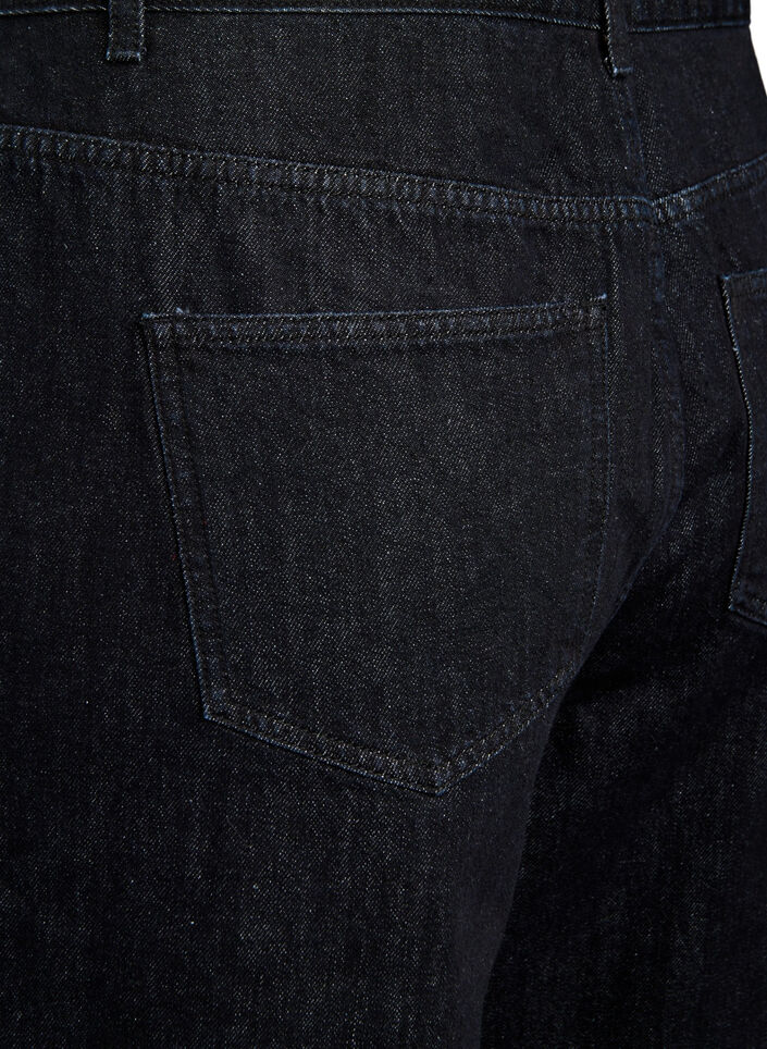 Jeans in weiter Passform mit einer weichen, angerauten Innenseite, Schwarz, Packshot image number 3