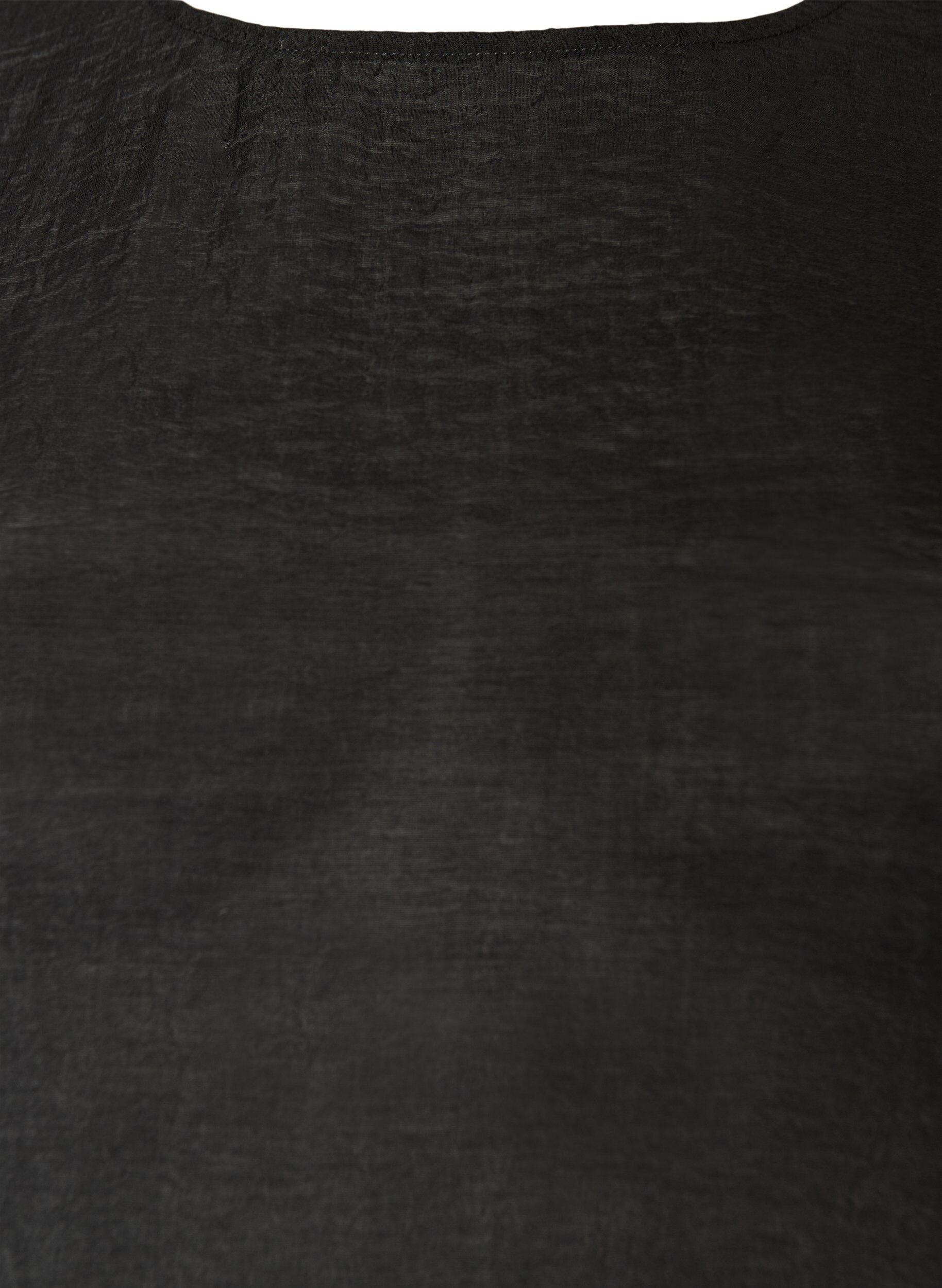 ZizziBluse mit Ballonform und Fl&uuml;gel&auml;rmeln, Schwarz, Packshot image number 2