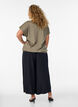 Culottes aus Viskose mit hoher Taille und weiten Beinen, Schwarz, Model image number 1