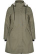Wasserdichte Jacke mit abnehmbarer Kapuze, Dusty Olive, Packshot image number 0