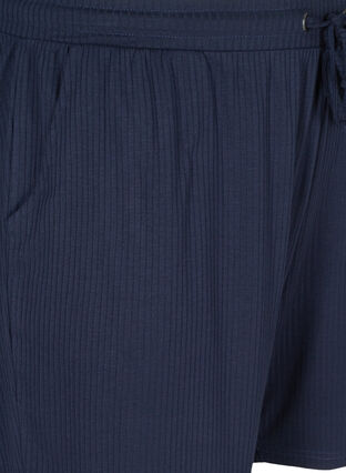 Shorts aus Rippqualität mit Taschen, Navy Blazer, Packshot image number 2