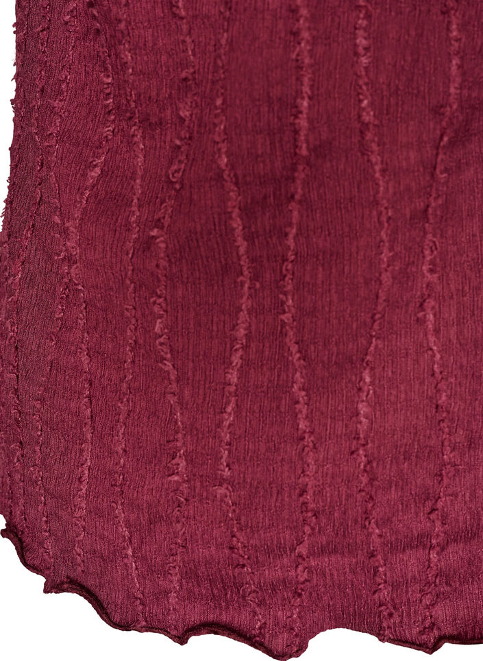 Bluse aus Jersey mit welliger Struktur, Rot, Packshot image number 3