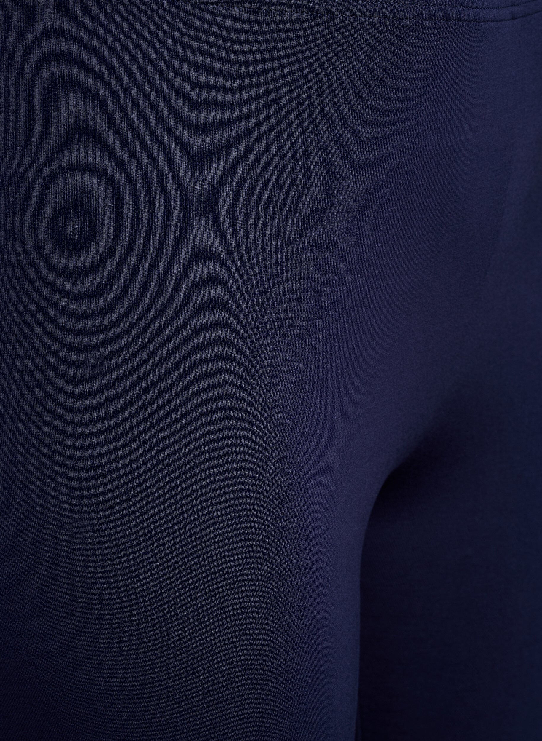 Zizzi Basic-Leggings aus Viskose, Blau, Packshot image number 2