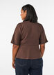 Peplum-Bluse mit ellenbogenlangen &Auml;rmeln, Braun, Model image number 2